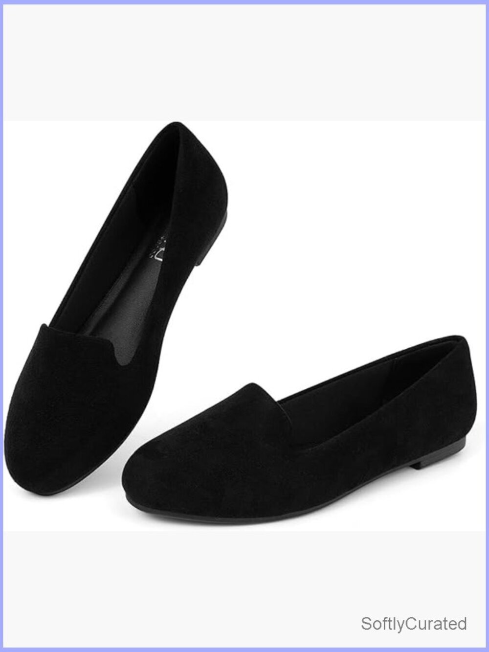 Women's Slip-On Ballet Flats with Memory Foam Insole, Arch Support, Breathable